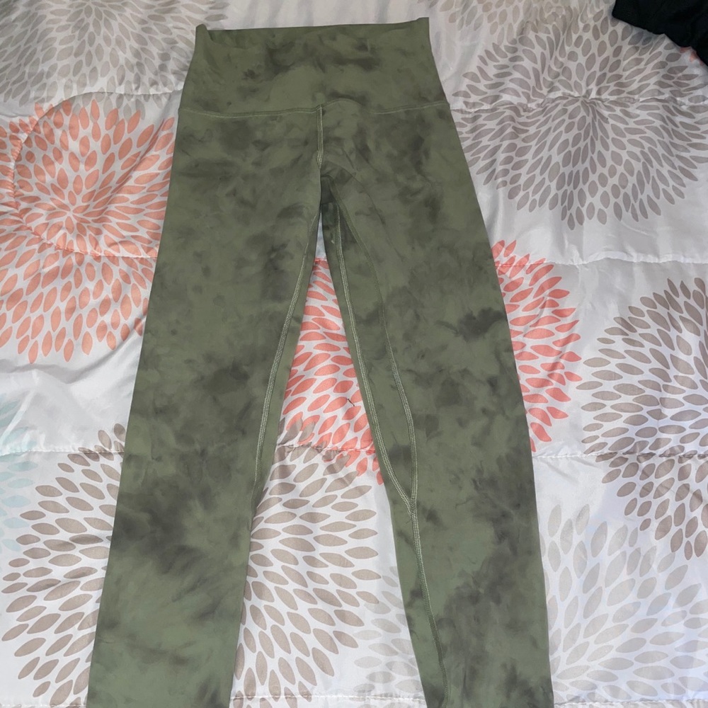 Lululemon align pant 28’’ diamond dye vista green